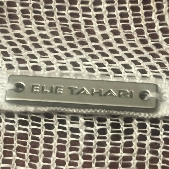 ELIE TAHARI sheer lightweight crochet Jacket Blazer pockets Sz 2 Women - Picture 7 of 7